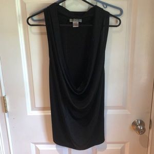Black scoop neck shirt